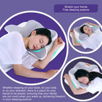 Oreiller ergonomique papillon en mousse à mémoire de forme