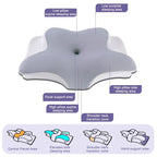 Oreiller ergonomique papillon en mousse à mémoire de forme