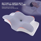 Oreiller ergonomique papillon en mousse à mémoire de forme