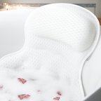 Coussin de baignoire en mesh respirant, à ventouses, 35 x 20 cm