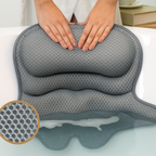 Coussin de baignoire en mesh respirant, à ventouses, 35 x 20 cm