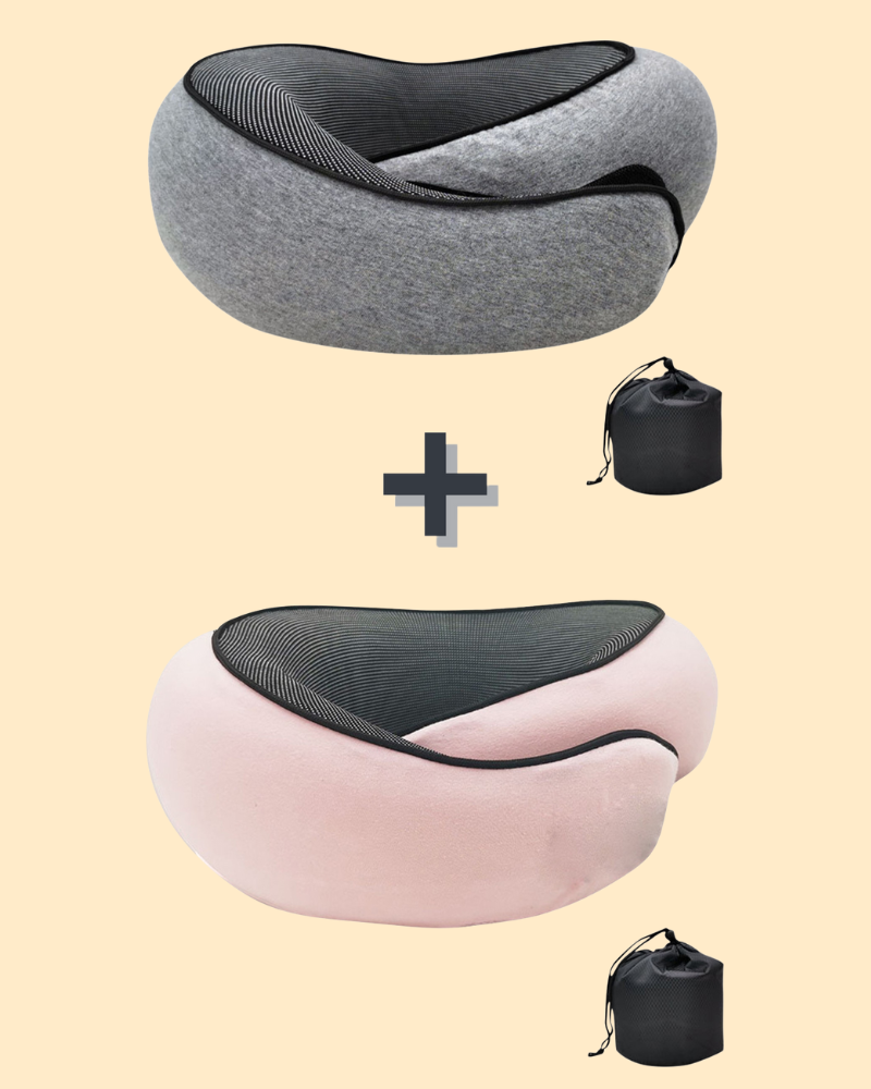 Coussin cervical de voyage en mousse à mémoire de forme