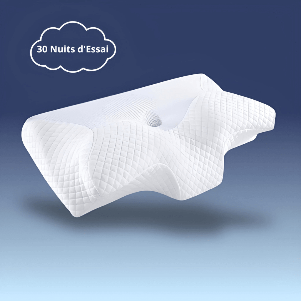 Oreiller orthopédique ergonomique, soutien de la nuque, trois coloris, blanc