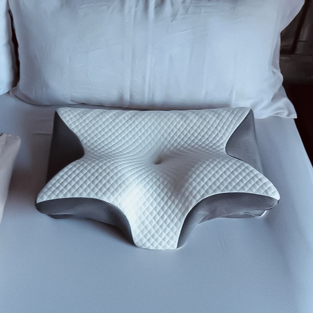Oreiller ergonomique à mémoire de forme, mousse haute densité