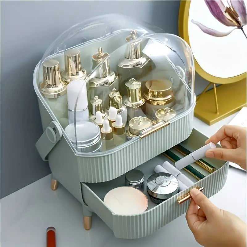 Organisateur de maquillage à compartiments, trois coloris