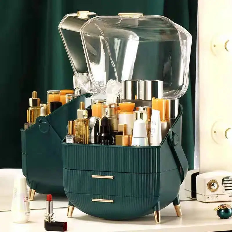 Organisateur de maquillage à compartiments, trois coloris