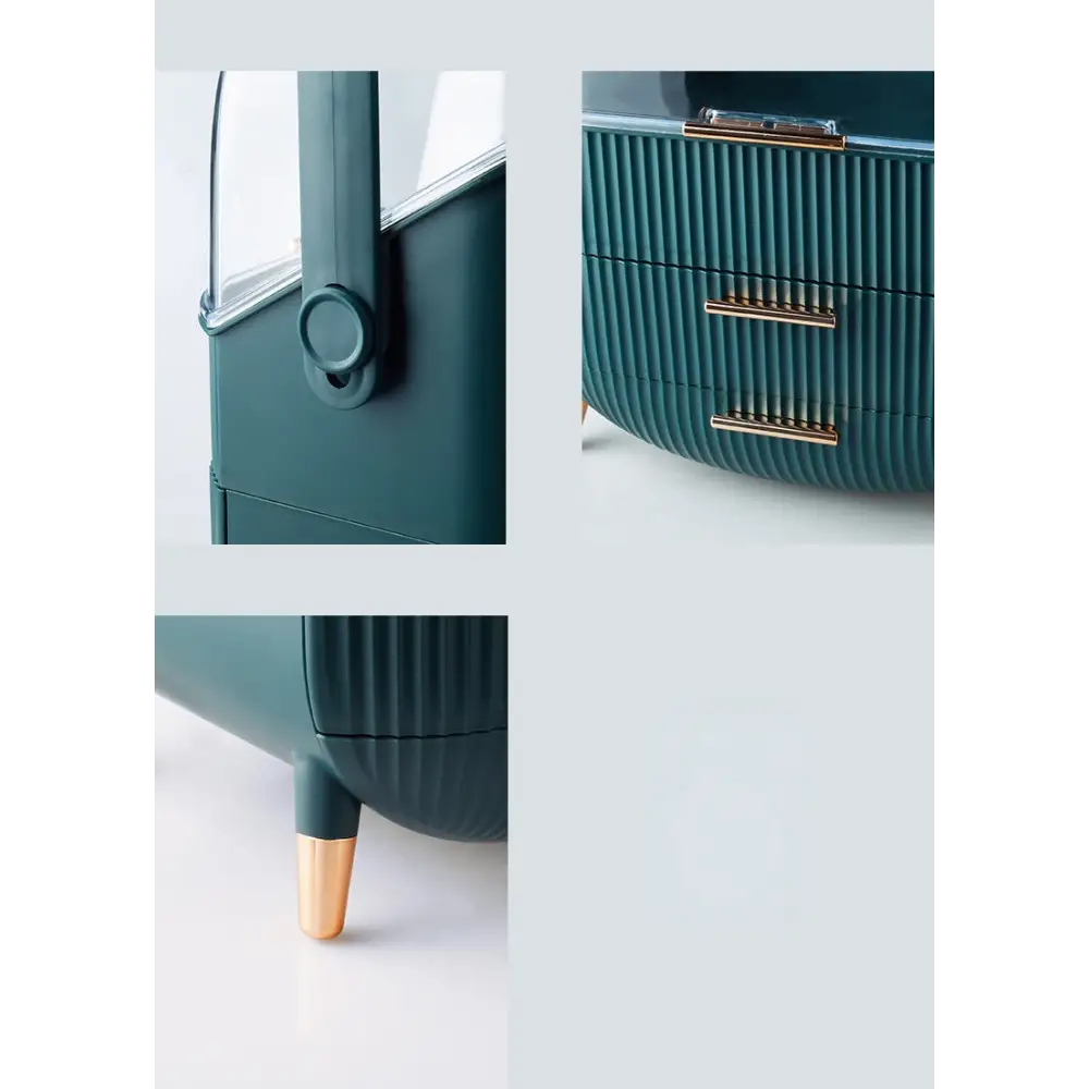 Organisateur de maquillage à compartiments, trois coloris