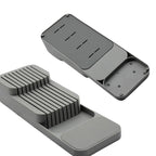 Range-couverts pour tiroir de cuisine, gris ou blanc