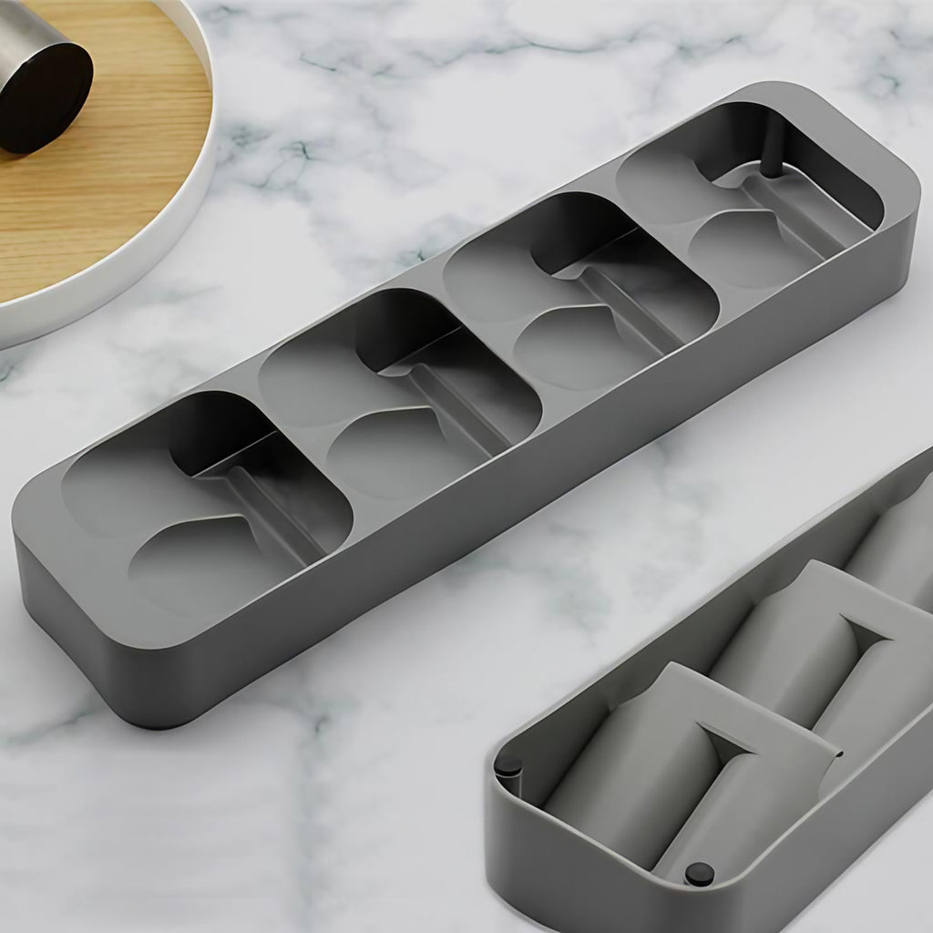 Range-couverts pour tiroir de cuisine, gris ou blanc