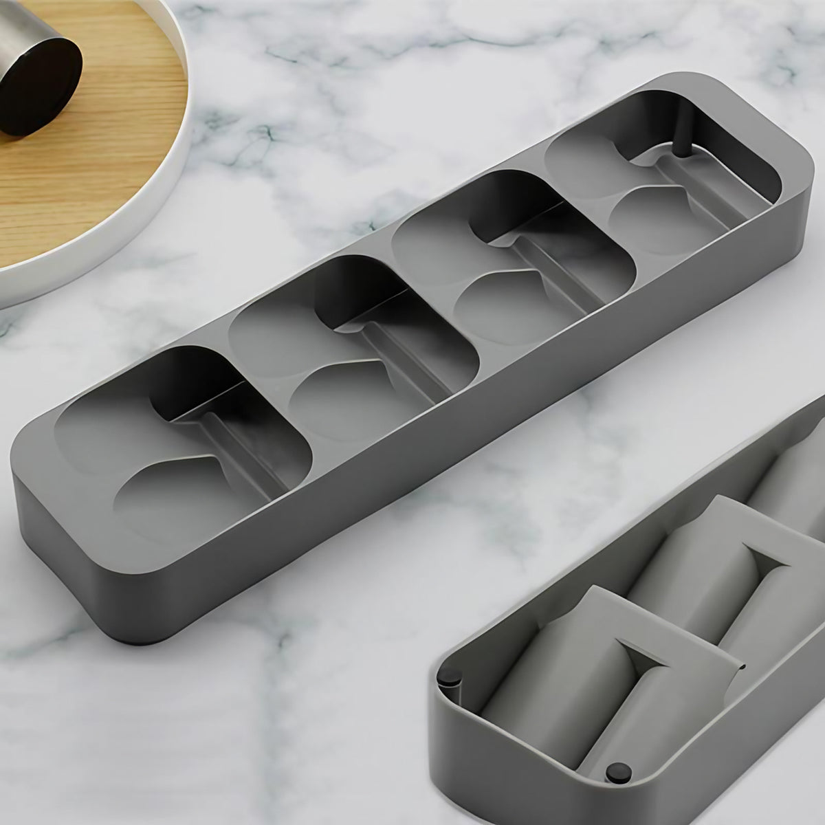 Range-couverts pour tiroir de cuisine, gris ou blanc