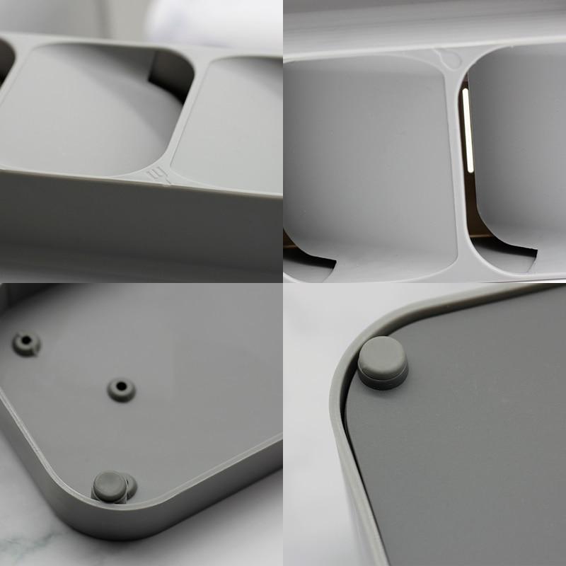 Range-couverts pour tiroir de cuisine, gris ou blanc