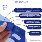 Orthèse de nuit ergonomique, noire ou bleue