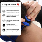Orthèse de nuit ergonomique, noire ou bleue