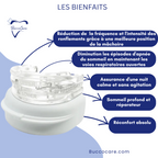 Gouttière de nuit en silicone souple, deux modèles