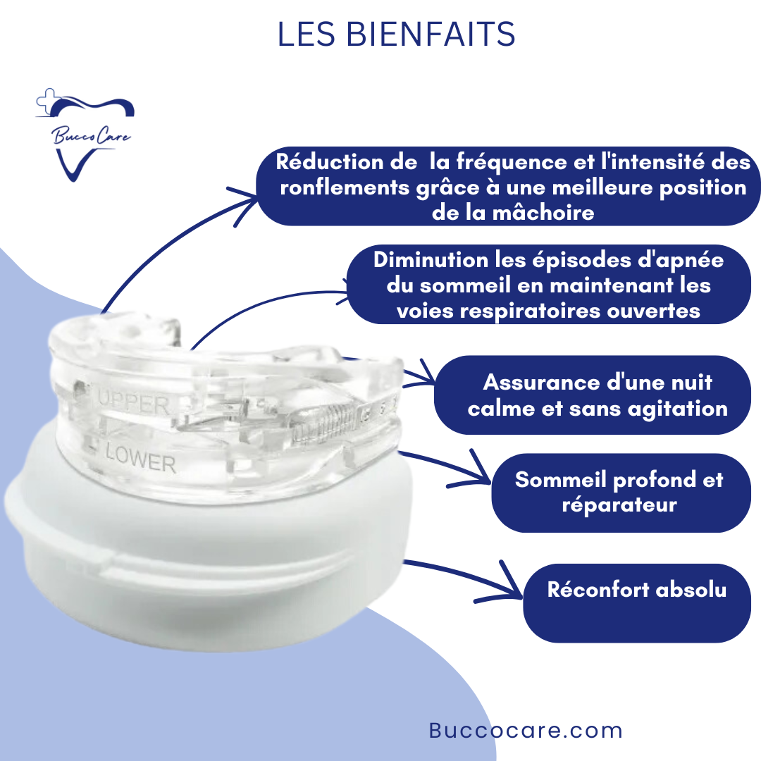 Gouttière de nuit en silicone souple, deux modèles