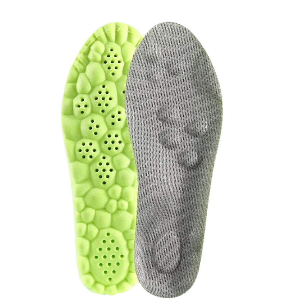 Semelles orthopédiques à mémoire de forme, du 35 au 46, vert