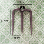 Fourche de jardin en acier, 2, 3 ou 4 dents, manche non inclus