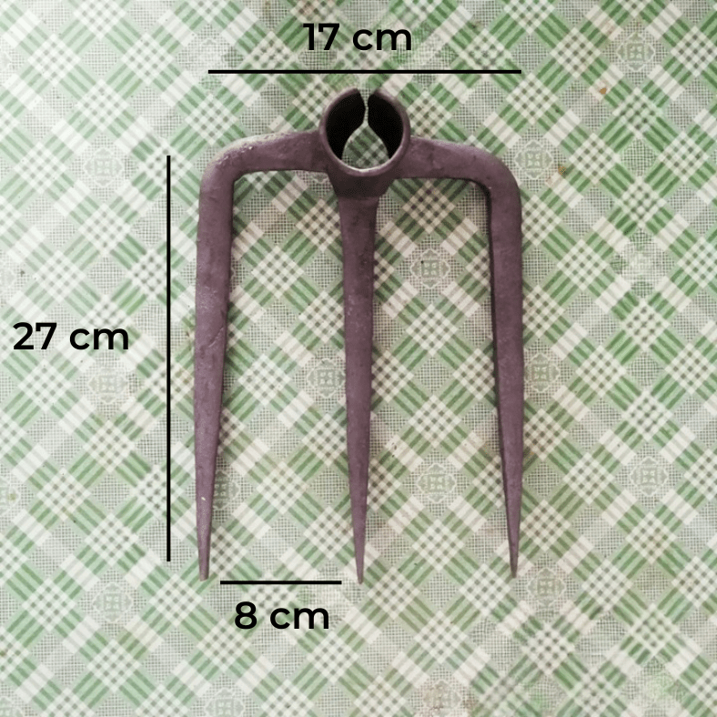 Fourche de jardin en acier, 2, 3 ou 4 dents, manche non inclus