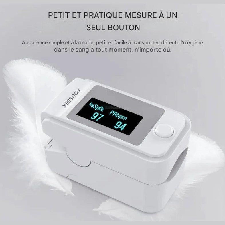 Oxymètre de doigt à écran numérique, SpO2 et pouls