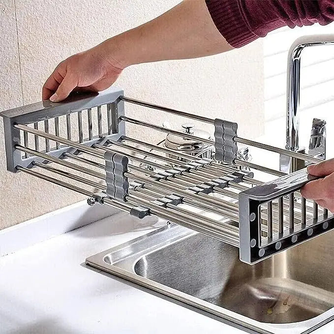Égouttoir extensible pour évier en acier inoxydable