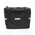 Panier de vélo pour chien à fixer au guidon, pliable, noir ou rouge, noir