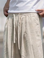 Pantalon ample homme pour l'été, kaki, du XS au 4XL