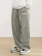 Pantalon ample homme gris, coupe décontractée, du S au 2XL