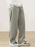Pantalon ample homme gris, coupe décontractée, du S au 2XL, gris