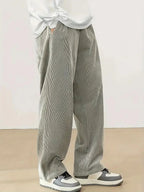 Pantalon ample homme gris, coupe décontractée, du S au 2XL, gris