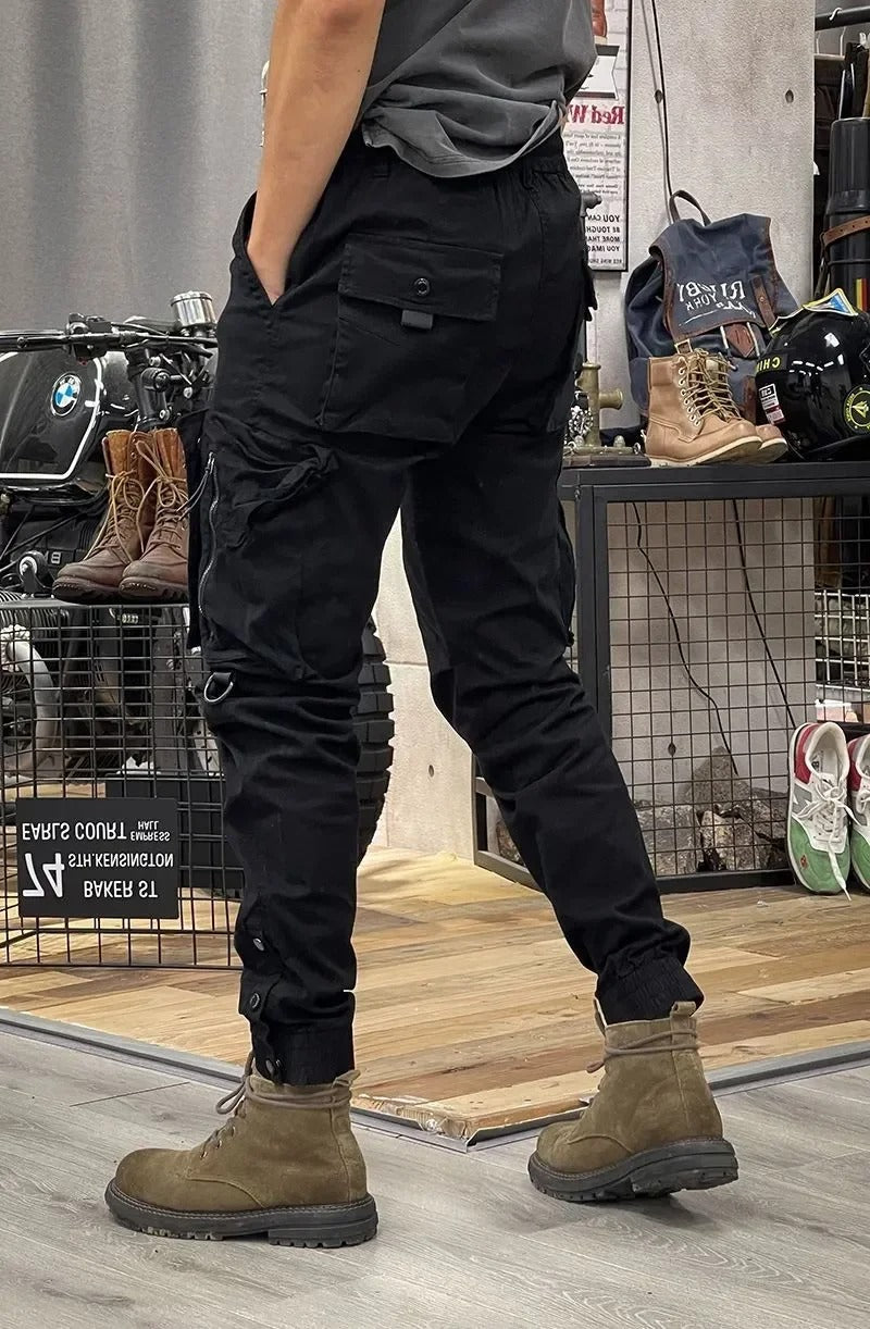Pantalon cargo homme stretch coupe ajustée, du XS au 4XL