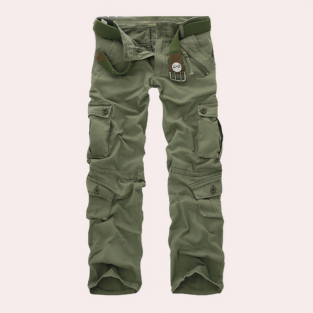 Pantalon cargo homme décontracté, cinq coloris, du XS au 4XL, vert