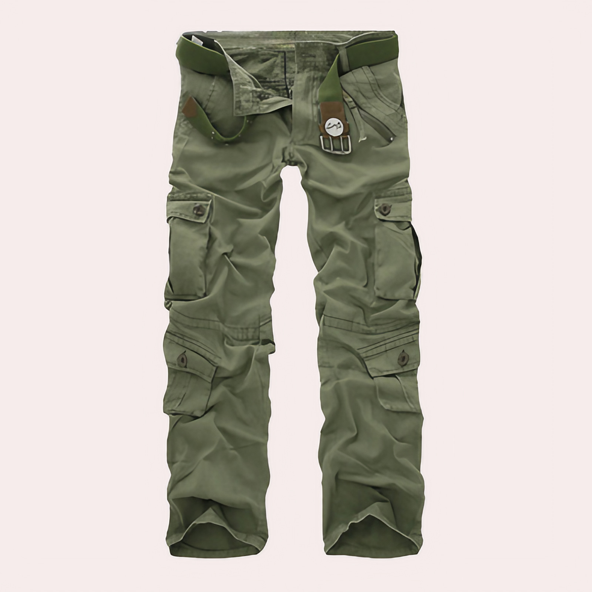 Pantalon cargo homme décontracté, cinq coloris, du XS au 4XL, vert