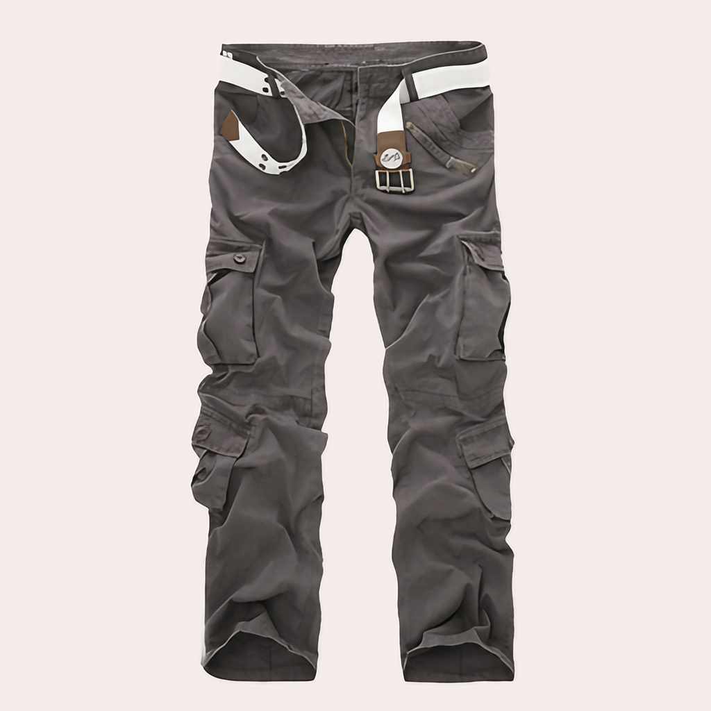 Pantalon cargo homme décontracté, cinq coloris, du XS au 4XL, gris foncé