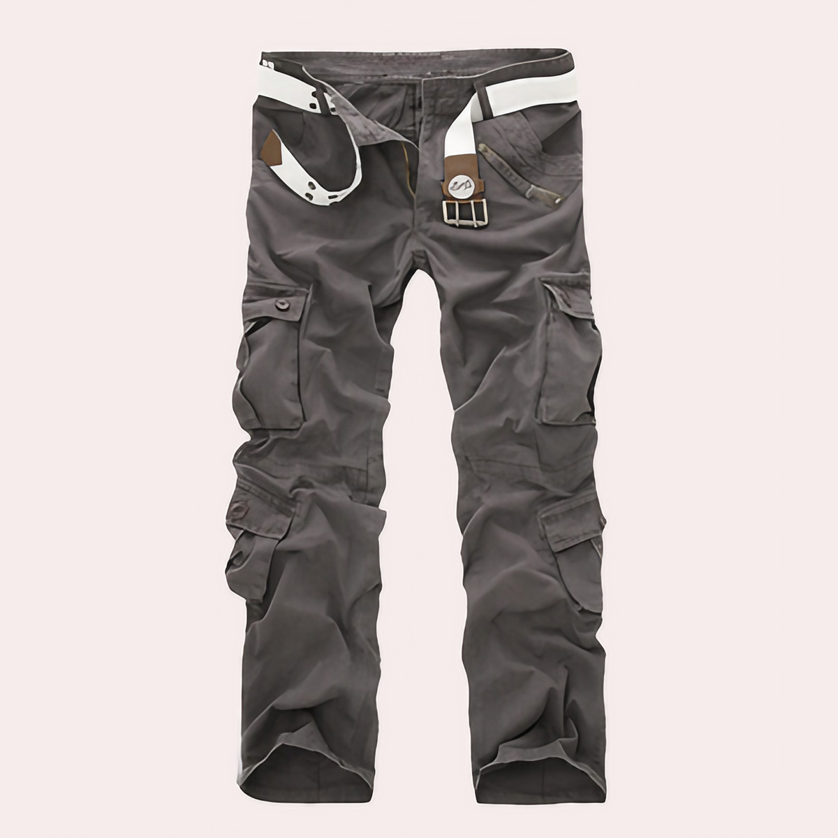 Pantalon cargo homme décontracté, cinq coloris, du XS au 4XL, gris foncé