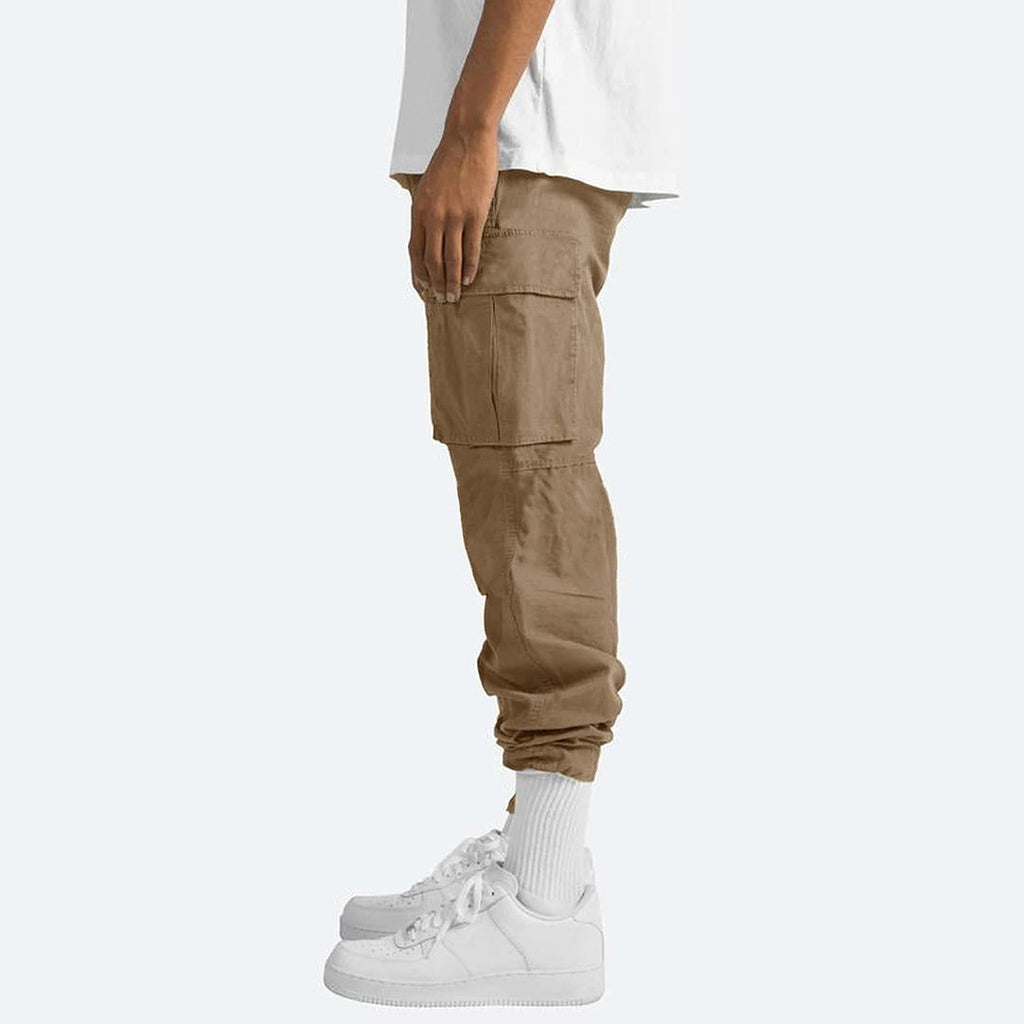 Pantalon cargo homme à poches, six coloris, du S au 5XL