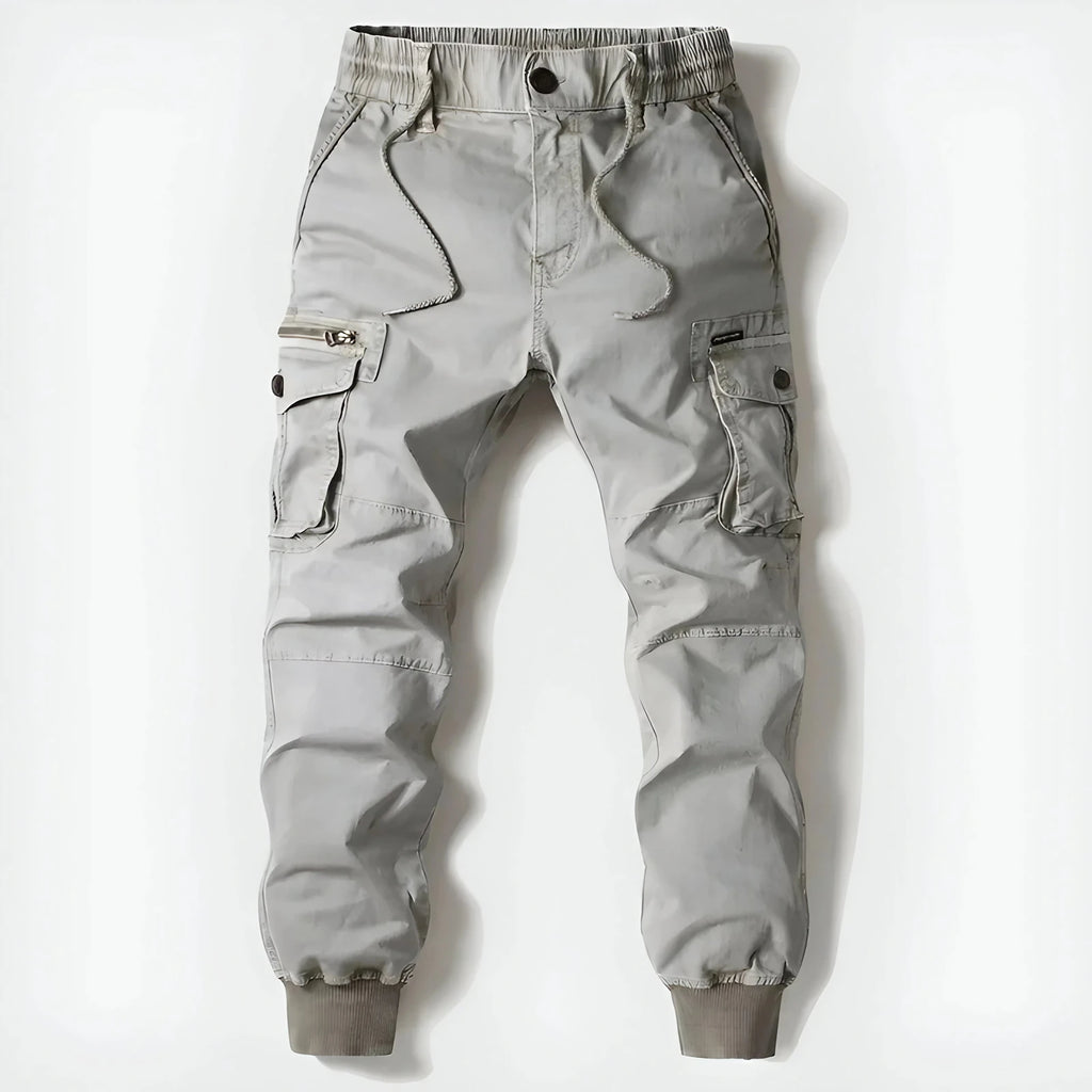 Pantalon cargo homme à braguette zippée, cinq coloris, du 29 au 40