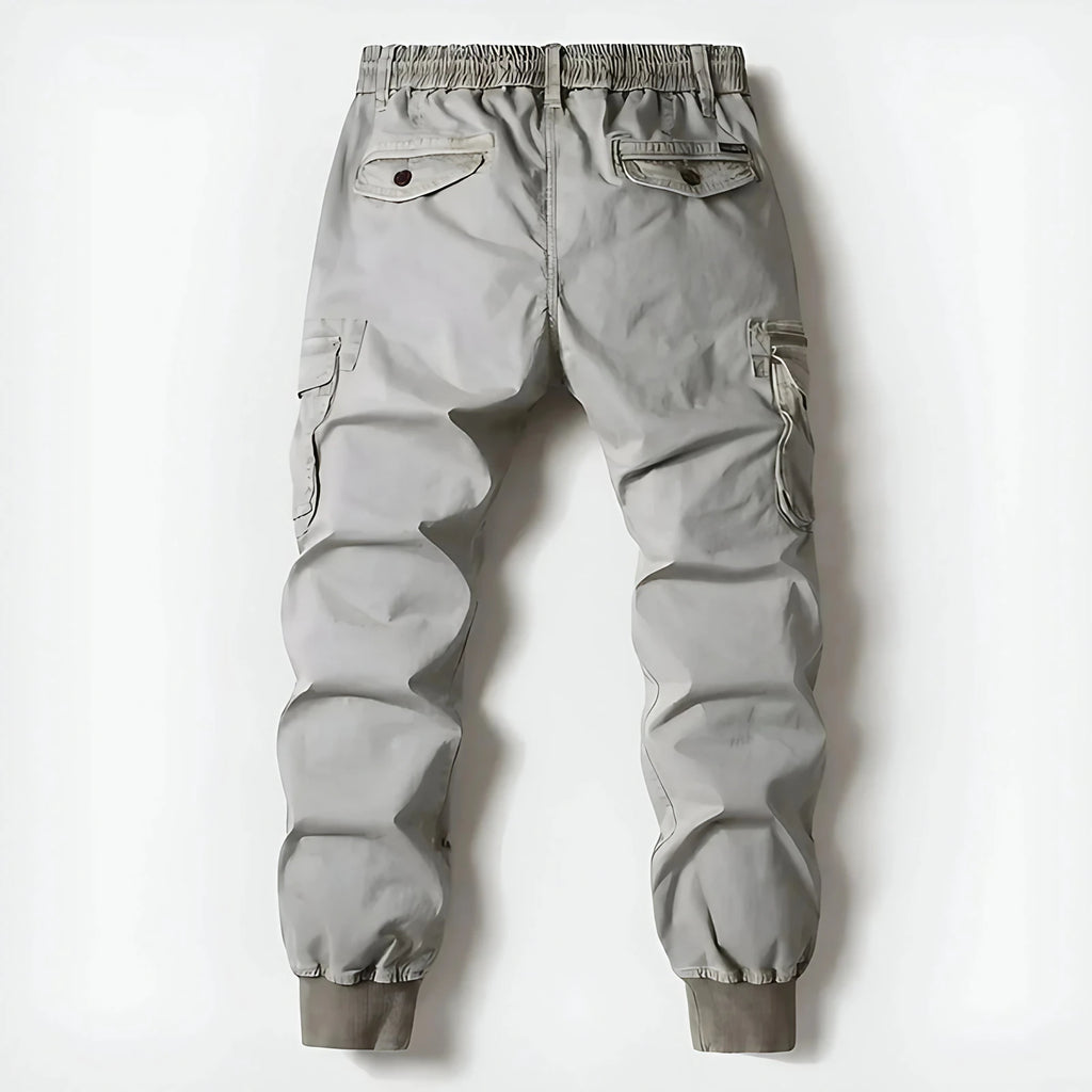 Pantalon cargo homme à braguette zippée, cinq coloris, du 29 au 40, gris