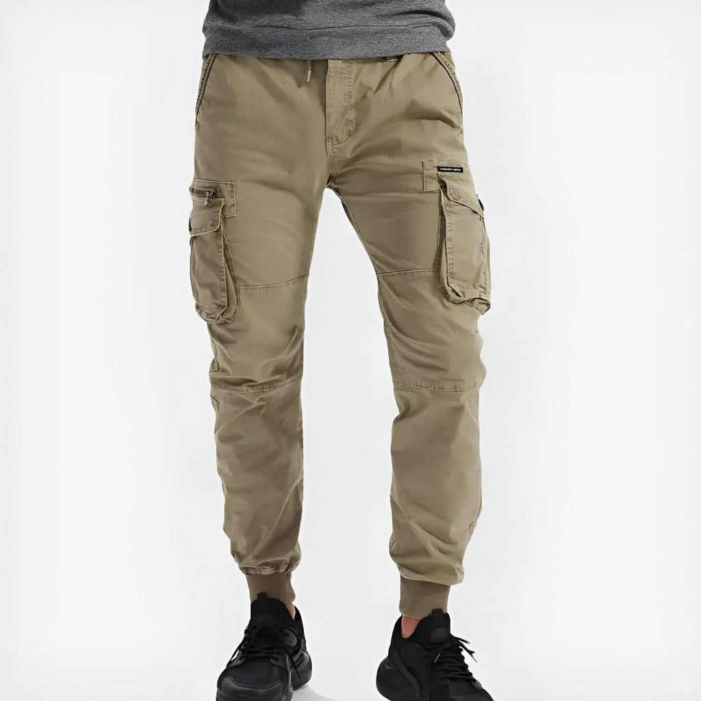 Pantalon cargo homme à braguette zippée, cinq coloris, du 29 au 40
