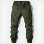 Pantalon cargo homme à braguette zippée, cinq coloris, du 29 au 40, vert