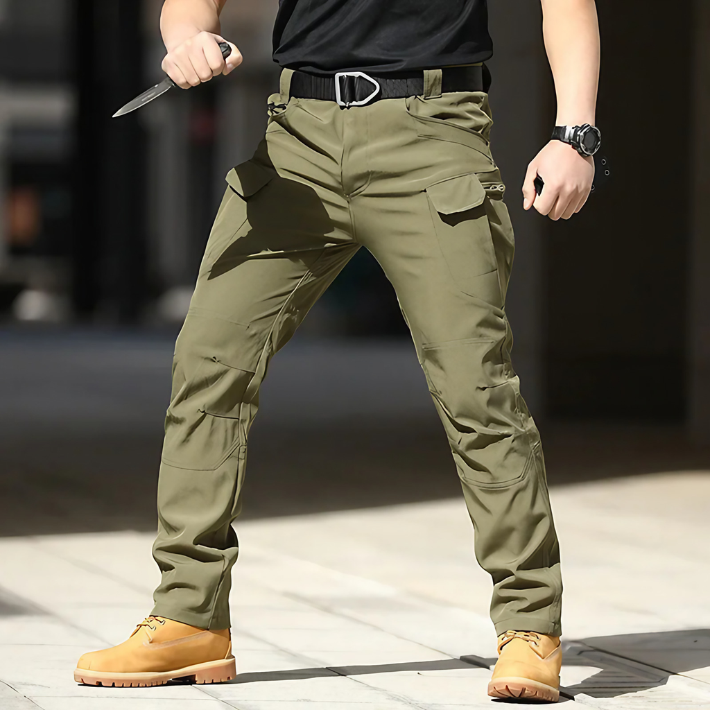 Pantalon cargo homme multipoches, treize coloris, S au 4XL, vert