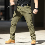 Pantalon cargo homme multipoches, treize coloris, S au 4XL, vert