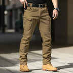 Pantalon cargo homme multipoches, treize coloris, S au 4XL, marron