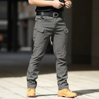 Pantalon cargo homme multipoches, treize coloris, S au 4XL, gris