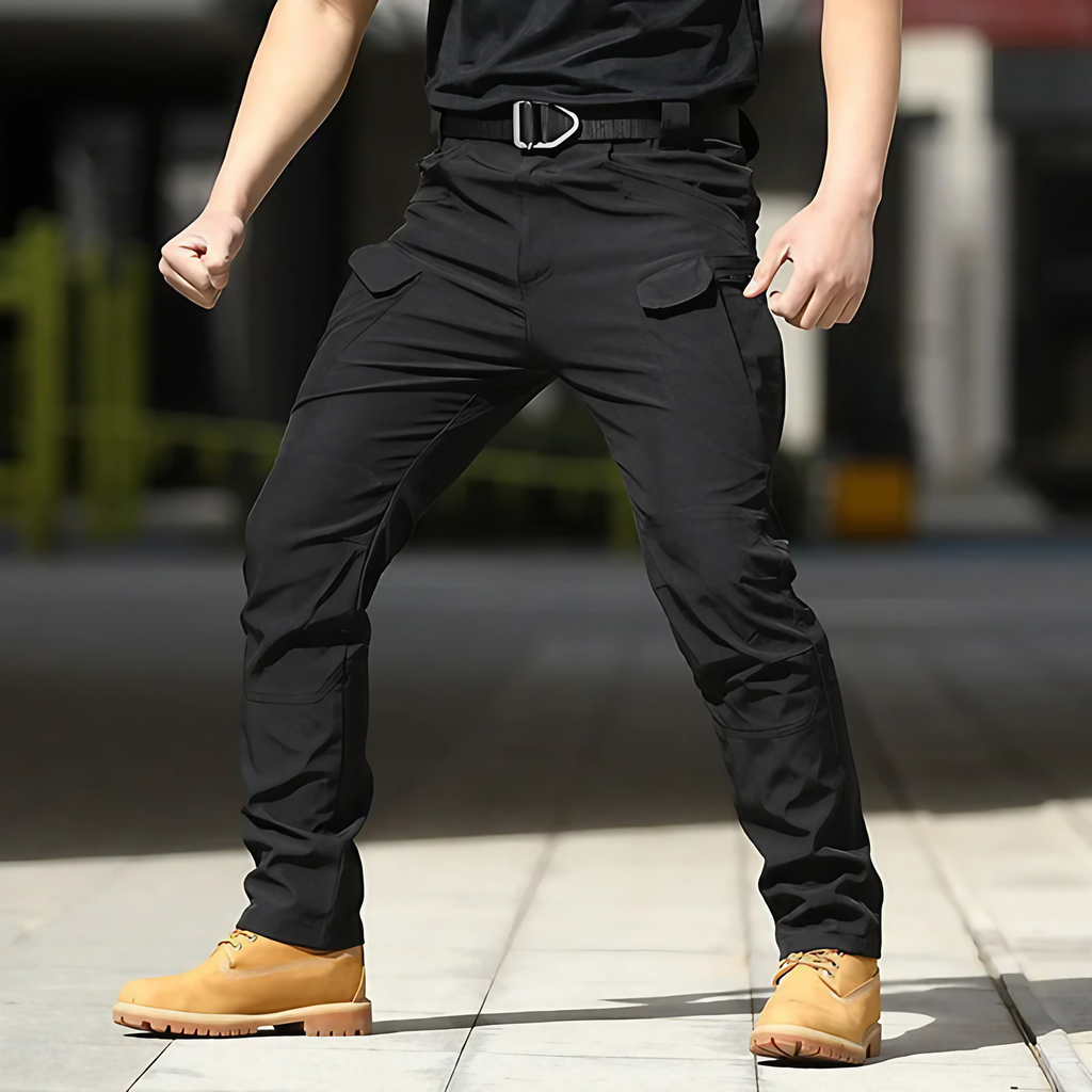 Pantalon cargo homme multipoches, treize coloris, S au 4XL, noir