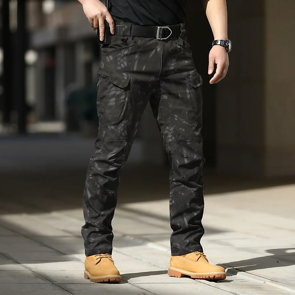 Pantalon cargo homme multipoches, treize coloris, S au 4XL, noir 2