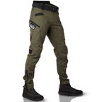 Pantalon cargo homme multipoches, noir, gris ou vert, XS au 4XL, vert