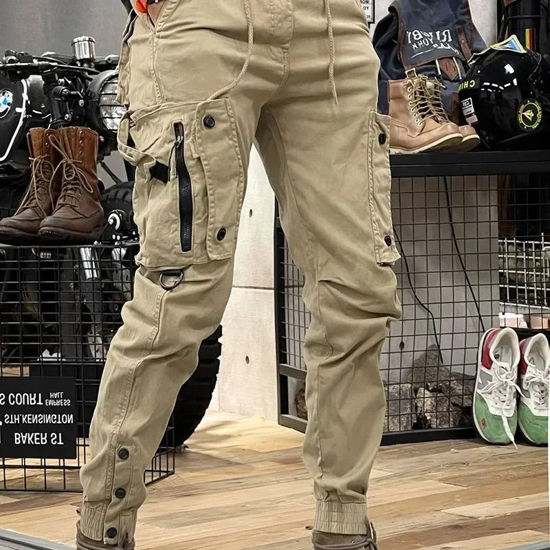 Pantalon cargo stretch homme, avec ou sans poches cargo