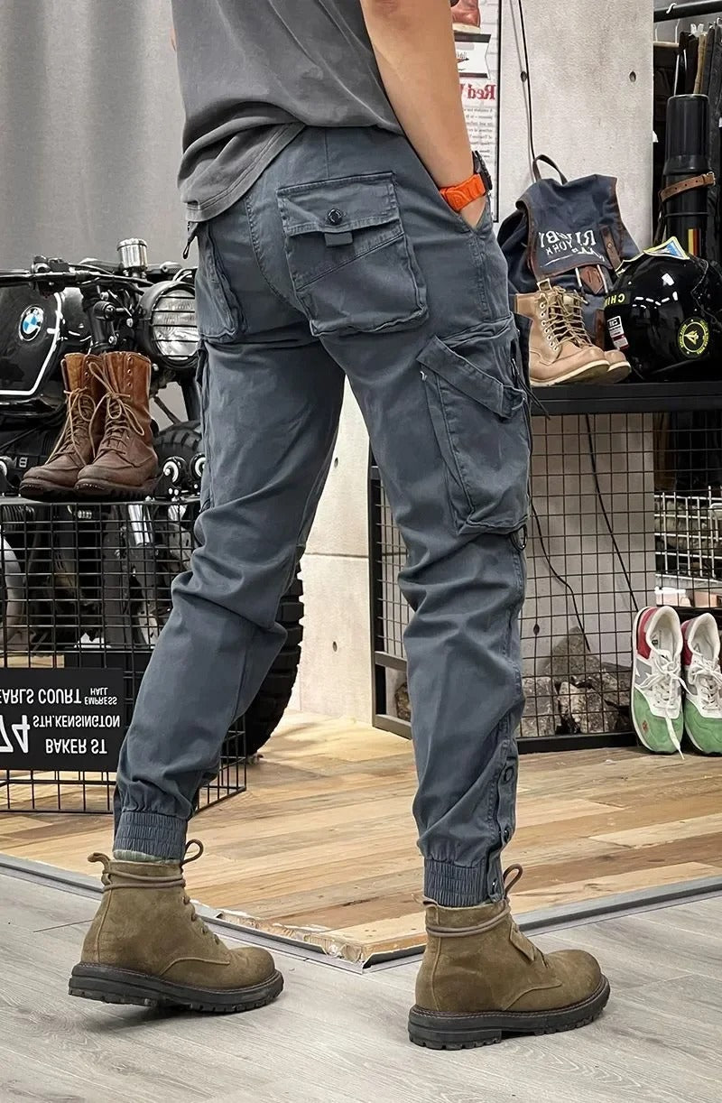 Pantalon cargo stretch homme, avec ou sans poches cargo