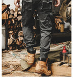 Pantalon cargo stretch homme, avec ou sans poches cargo