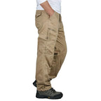 Pantalon cargo homme décontracté, cinq coloris, du S au 3XL, kaki